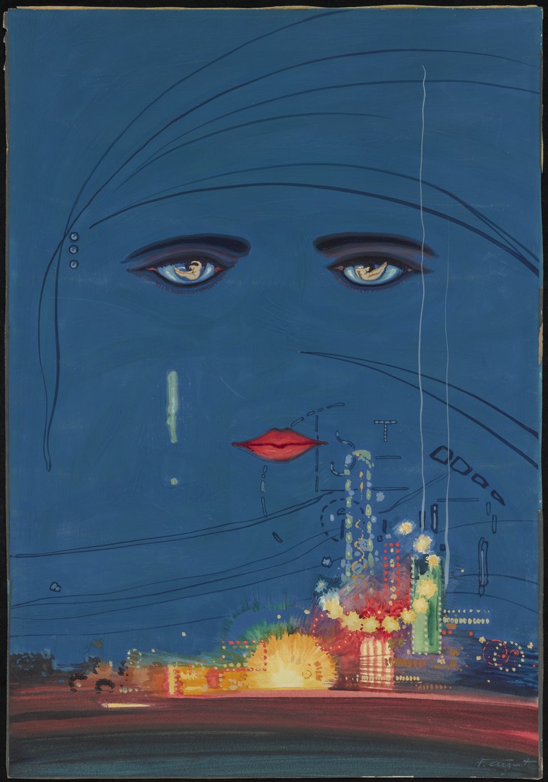 The Great Gatsby 1925 cover without the title or author superimposed
