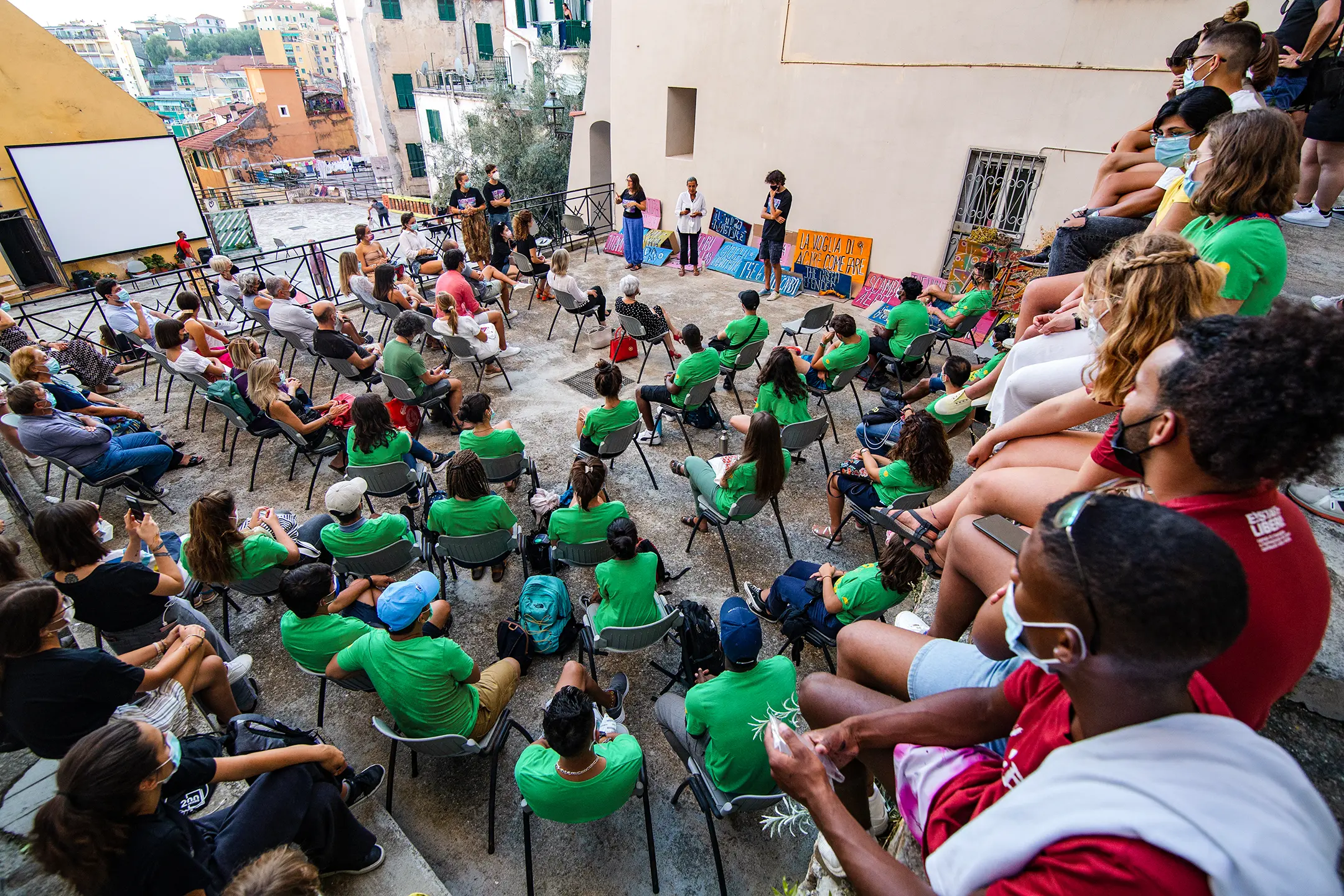 Immagine dall’inaugurazione di Scambi